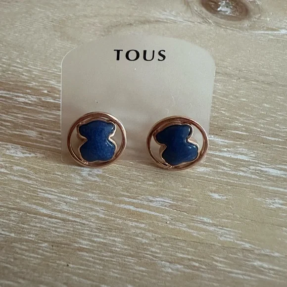 TOUS Chamille Rose Vermeil Earrings - Picture 3 of 3